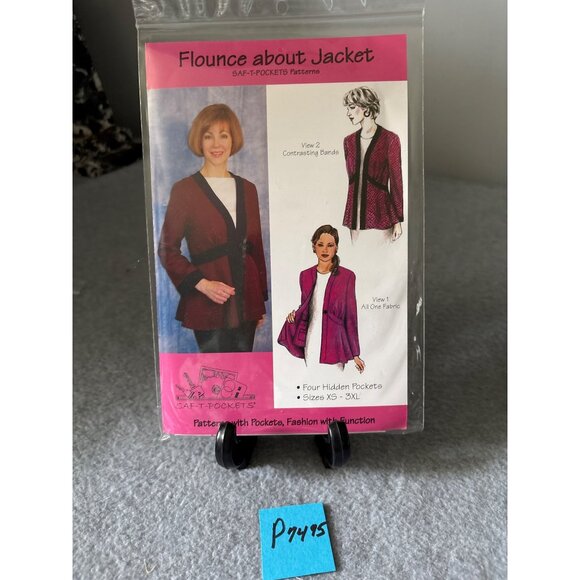 Flounce About Jacket Sewing Pattern Size XSmall Medium Large Xlarge 2Xlarge 3XLa - Picture 4 of 4